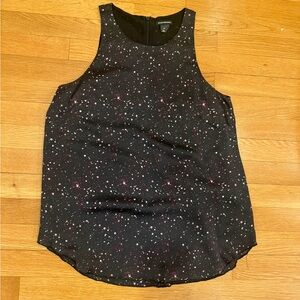 Club Monaco Black Speckled Tank Top